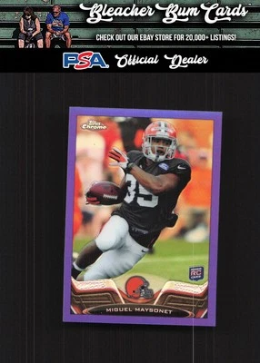 2013 Topps Chrome 13 Miguel Maysonet Purple Refractors #/499 - Image 1 of 2