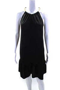 Michael Michael Kors Women's Halter Neck Sleeveless Mini Dress Black Size M - Bild 1 von 7