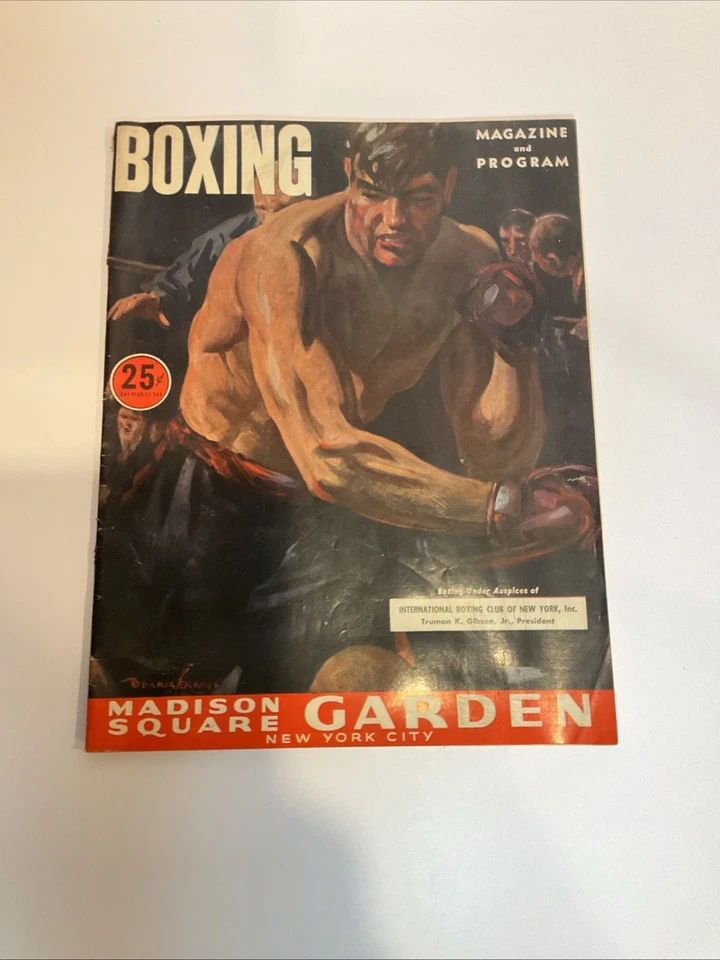 Madison Square Garden Boxing Magazine Program: Floyd Paterson Archie Moore 1958 - Image 1 of 4
