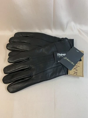 Мужские черные кожаные перчатки JC Penney St. John's Bay Thinsulate размер большой новые с ценниками! - Изображение 1 из 4