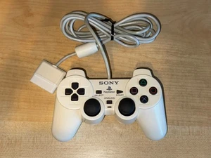 Offizieller Dual Shock 2 Controller PS2 Sony PlayStation 2 Weiß SCPH-10010 - Bild 1 von 4