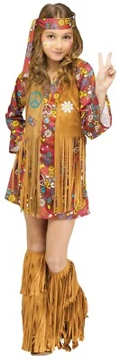 Fun World Peace and Love 70s Hippie Retro Childrens Halloween Costume 123452 - Image 1 of 4