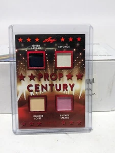 BEYONCE BRITNEY SPEARS J. LOPEZ QUEEN LATIFAH Foglia Prop Century Swatch Card 5/10 - Foto 1 di 2