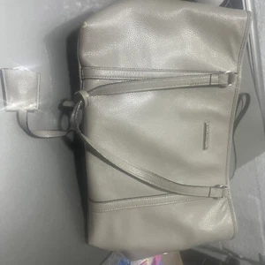 Dana Buchman Gray Tote Bag Purse Faux Leather - Picture 1 of 6