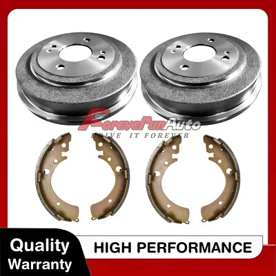 REAR Brake Drums + brake Shoes Fits Honda Civic Accord - Image 1 of 4