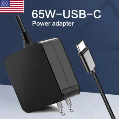 Chromebook 65W USB C Laptop Charger for HP Spectre Envy x360 Computer EliteBook - Image 1 of 4