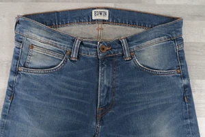 Pantalones de mezclilla para hombre EDWIN ED-85 elásticos ajustados entrepierna baja azules W34 L34 - Imagen 1 de 15