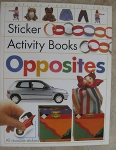 PEGATINA OPUESTA (aprendizaje) libro de actividades ~ 1993 ~ *elegible para envío gratuito* - Imagen 1 de 12