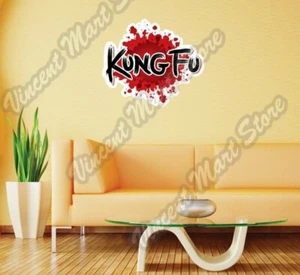 Kung Fu Chinese Martial Arts Fighting Wall Sticker Room Interior Decor 25"X20" - Picture 1 of 1