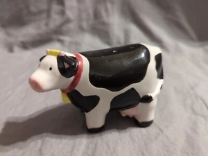 1993 Susan Winget Cow Salt/Pepper Shaker, Black and White - PRE-OWNED  - Picture 1 of 8