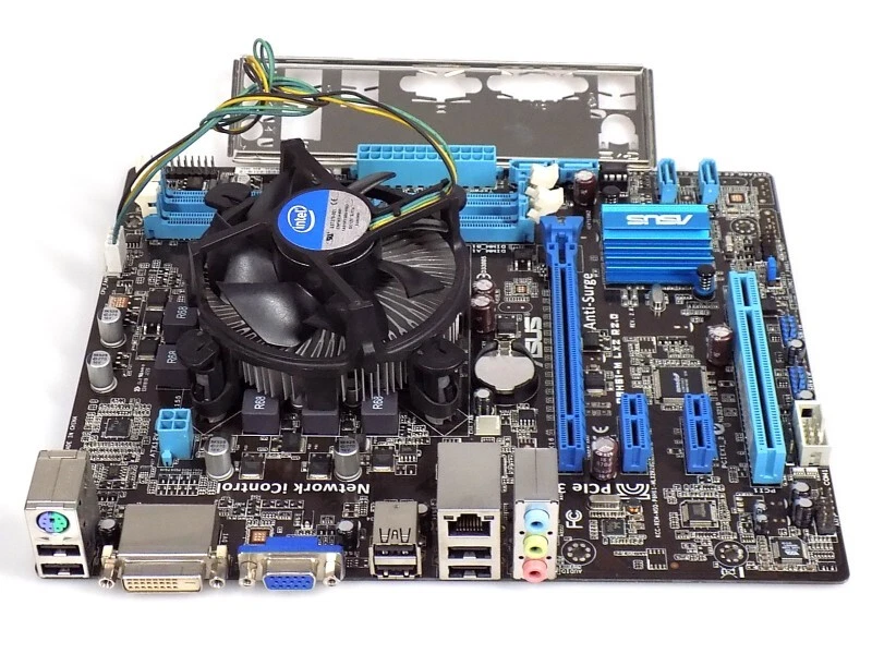 Mainboard CPU Bundle: Asus P8H61-M LX R2.0 mATX + Intel Core i3-4130 @3.4Ghz 1A - Bild 1 von 1