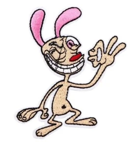 Dessin animé Ren and Stimpy Ren debout 3,56 pouces de haut fer brodé sur patch - Photo 1/1