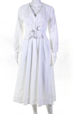 Vestido midi Mara Hoffman Vivica manga larga cuello en V - talla 0 Foto 1 de 4