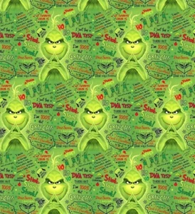 Sommersweat French Terry Grinch Stoff - Bild 1 von 1