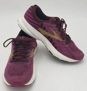 Brooks Launch 6 Damen lila gold weiß sportliche Laufschuhe Größe 10,5 B - Bild 1 von 8