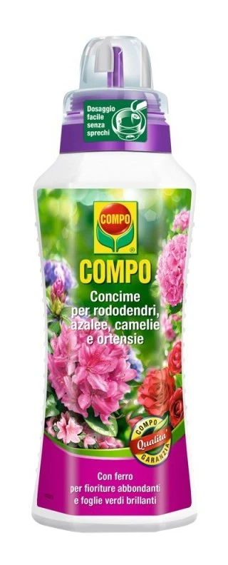 COMPO Concime Azalee Rododendri CAMELIE CON FERRO CONTRO L'INGIALLIMENTO 0,5 LT - Immagine 1 di 1