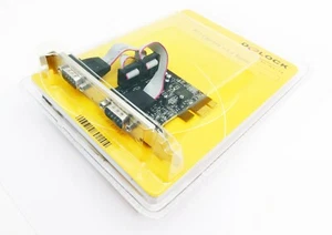 Delock PCI Express > 2 x Serial 89220 Netzwerkadapter / Schnittstellen -unused- - Afbeelding 1 van 4