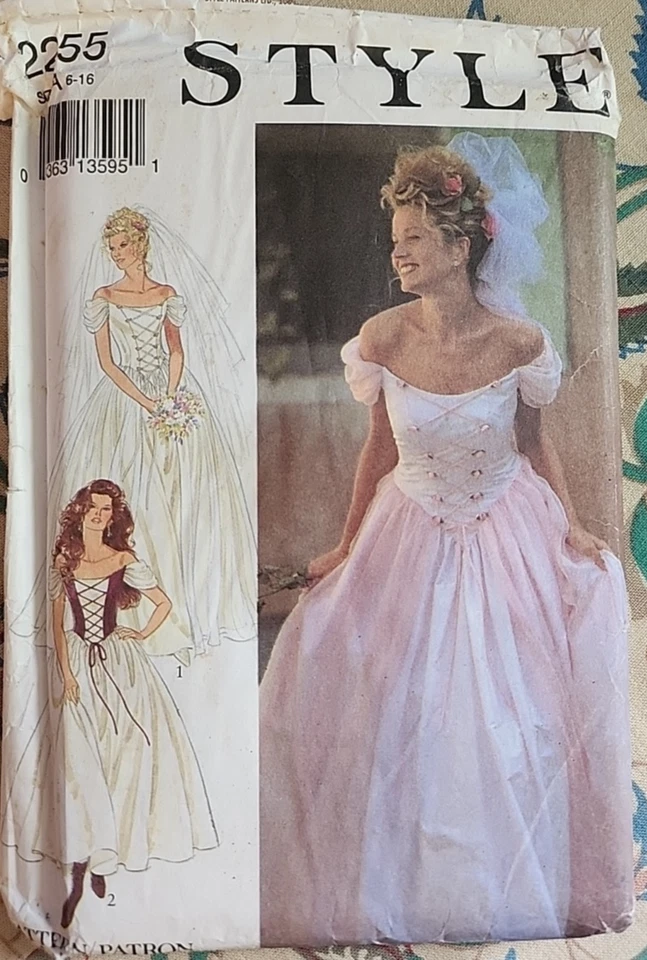STYLE 2255 Ren Fair Wedding Formal Gown Sewing Pattern SIZE 6-16 Uncut - Image 1 of 4