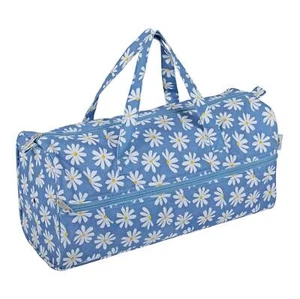 Hobby Gift: Knitting Bag: Denim Daisies: Item size: (d/w/h) 16 x 43 x 19cm - Picture 1 of 1