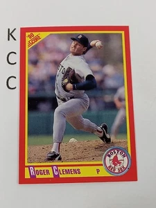 1990 Score #310 Roger Clemens Boston Red Sox - Picture 1 of 2