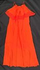 RIVER ISLAND Dress Orange Sleeveless Globalista Summer Long BNWT Aged 7 years