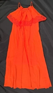 RIVER ISLAND Orange Dress Sleeveless Globalista Summer Long BNWT Aged 7 years - Picture 1 of 13
