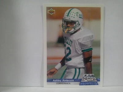 1992 Upper Deck Gold Football Card #G13 Ashley Ambrose RC - Image 1 of 2