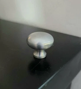 Brushed Satin Nickel Knobs Pulls Kitchen Cabinet Hardware Closet Vanity Qty - 12 - Picture 1 of 5