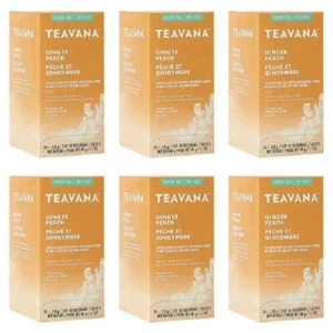 Teavana, SBK12434017, Ginger Peach Green Tea 6 BOX bundle.. 144 pouch exp jun25 - Bild 1 von 4