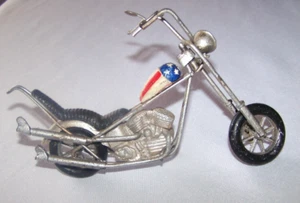 Easy Rider Captain America Harley Davidson Metall Chopper Motorrad Modell - Bild 1 von 6