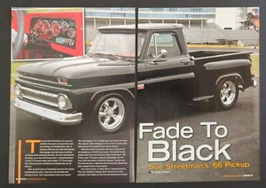 1966 Chevy Pickup Truck Original 2010 Magazin Artikel verblassen zu schwarz - Bild 1 von 5