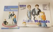 PME Arts & Crafts Set of 4 People Moulds Molds Family Children Figurines