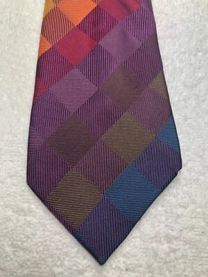 JOHN W NORDSTROM CORBATA HOMBRE AZUL PÚRPURA NARANJA VERDE MARRÓN 4 X 61 Foto 1 de 4