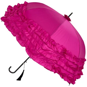 Paraguas Boutique Triple Volantes de Soake - Rosa Fucsia - Imagen 1 de 5