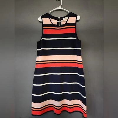 Vestido Suéter Eliza J Rayas Sin Mangas Mujer Talla Grande L, Tiene Elástico, Foto 1 de 4