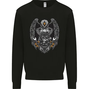 Eagle Engine Motorcycles Motorbike Biker Kids Sweatshirt Jumper - Picture 1 of 3