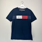 Tommy Hilfiger T Shirt Mens Large Blue Short Sleeve Crew Neck Casual