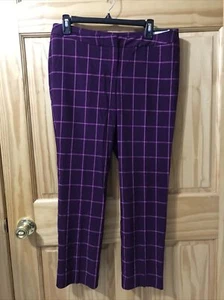 Worthington Women’s Capri Pants Size 10 Purple (TW-3242) - Picture 1 of 5