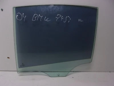 02-05 BMW 745I REAR LEFT DOOR WINDOW GLASS OEM - Image 1 of 3