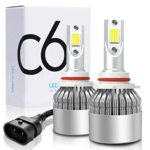 2x 9006 HB4 Kit de faros LED 6000K bombillas antiniebla blancas 390000LM haz alto/bajo - Imagen 1 de 11