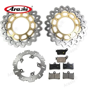 Fit Yamaha YZF R1 R1M 2015 2016 YZF-R1M Front Rear Brake Rotor and Brake Pads - Picture 1 of 5