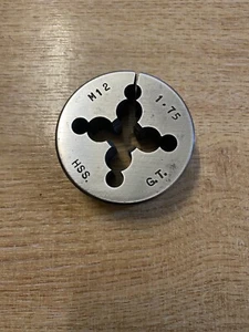 Tuerca dividida métrica vintage M12 - 1,75 HSS GT - Nuevo stock antiguo  - Imagen 1 de 5