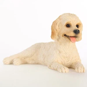 Labradoodle Figurine Hand Painted Collectible Statue Cream - Picture 1 of 1