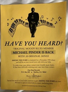 The Moody Blues Have You Heard? Michael Mike Pinder Among The Stars Flyer - Picture 1 of 2