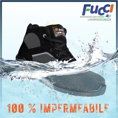 Scarpe antinfortunistica S3 SRC alte nere Sportive leggere da lavoro Uomo - Immagine 1 di 4