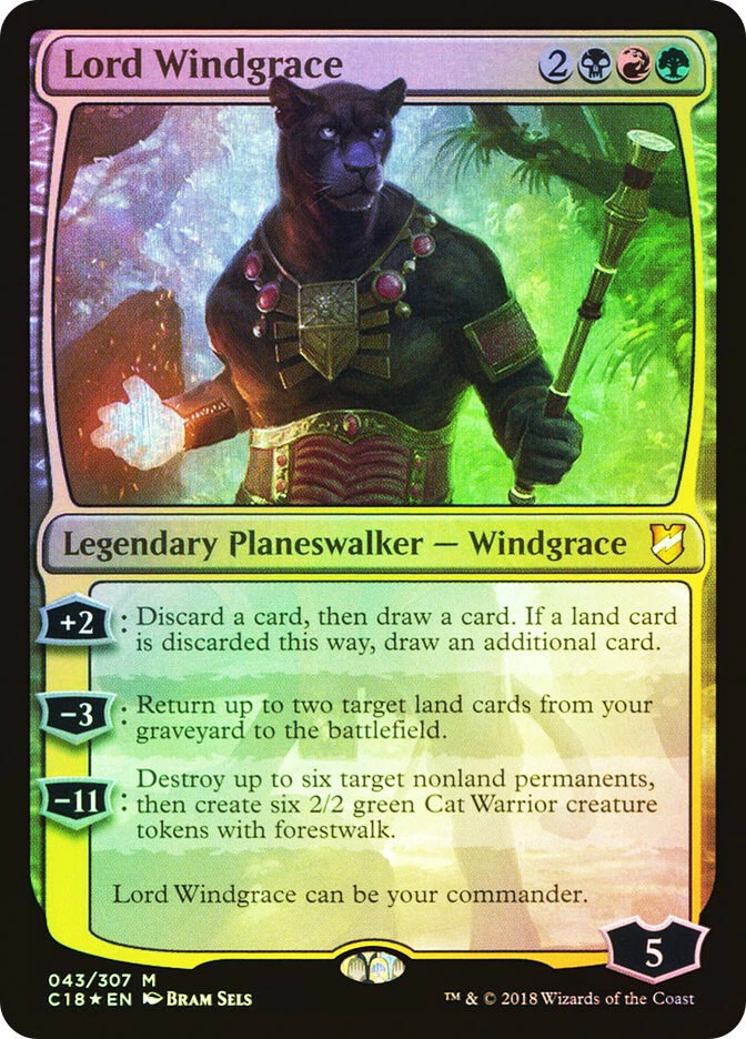 MTG FOIL Lord Windgrace  - Commander 2018 #43 - Image 1 of 1