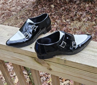 Zapatos informales para mujer Jimmy Choo charol blanco y negro talla 5,5 EE. UU. Foto 1 de 4