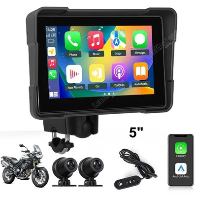 5" Touchscreen Motorrad Navigator Wasserdicht Wireless Carplay Android Auto IP68 - Bild 1 von 4
