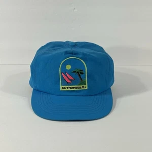 Gorra gorra vintage Snapback nailon Santo Tomás VI parche isla virgen azul - Imagen 1 de 11