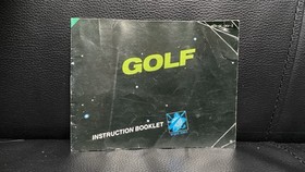 Nintendo NES UK Instruction Manual Golf
